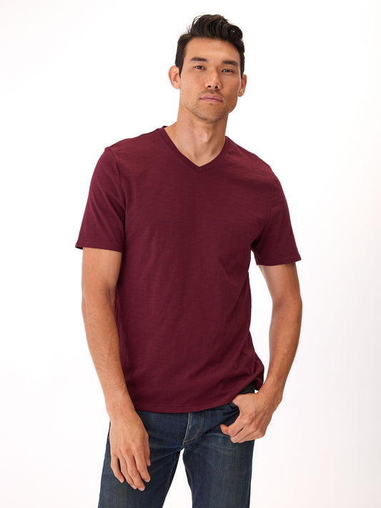 Slub Jersey V-Neck Tee