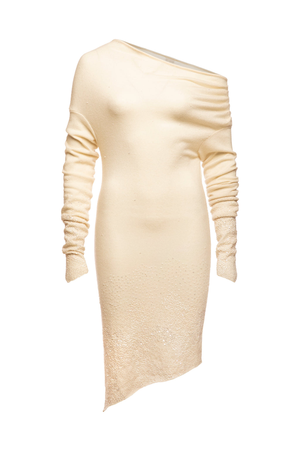 Topaz With Ocean Embroidery Knitted Dress