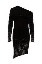 Topaz With Ocean Embroidery Knitted Dress