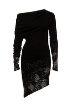 Topaz With Ocean Embroidery Knitted Dress