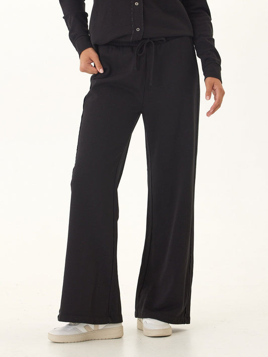 Latricia Cotton Blend Terry Wide Leg Pant