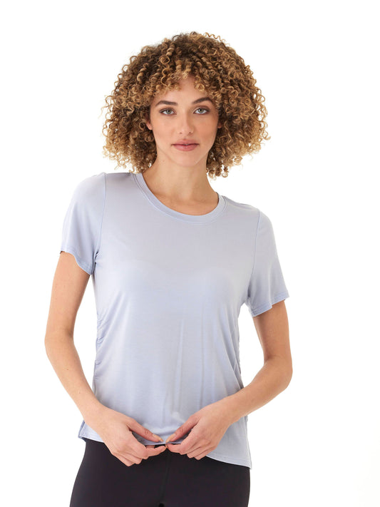 Briona Tencel Jersey Ruched Side Tee