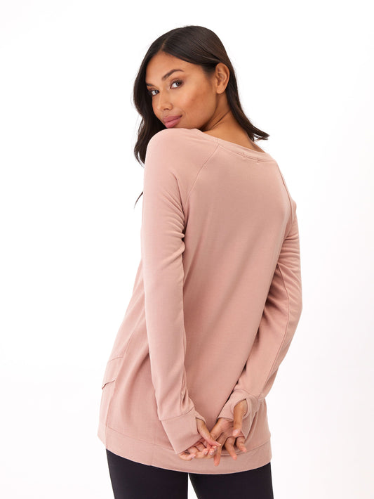 Leanna Feather Fleece Tunic