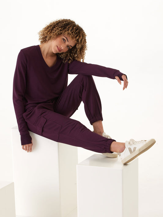 Margot Feather Fleece Cargo Jogger