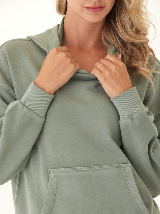 Tanya Mineral Wash Cotton Terry Pullover Hoodie