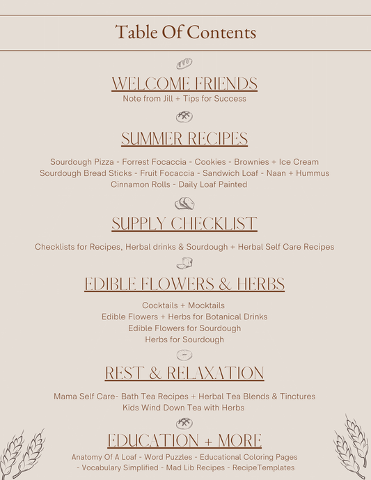 A Summer Of Sourdough (E-Book) - The Peony Haus