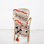 Multicolored Cotton Boho Throw Blanket with Tassels and Fringes