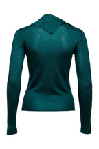 Pearl Body Fitted Flap Turtle Neck Textured Top