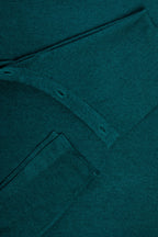 Pearl Body Fitted Flap Turtle Neck Textured Top
