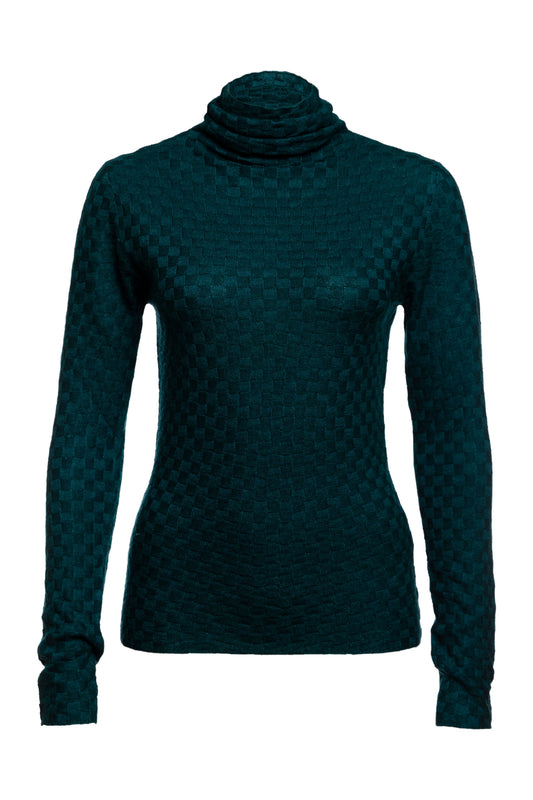 Tourmaline Turtleneck Body Fitted Sweater