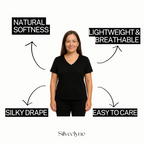 Tencel | Timeless Short-sleeve V-neck T-shirt (Women's)