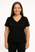 Tencel | Timeless Short-sleeve V-neck T-shirt (Women's)