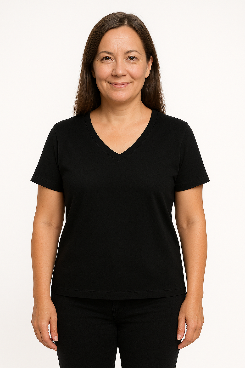 Tencel | Timeless Short-sleeve V-neck T-shirt (Women's)