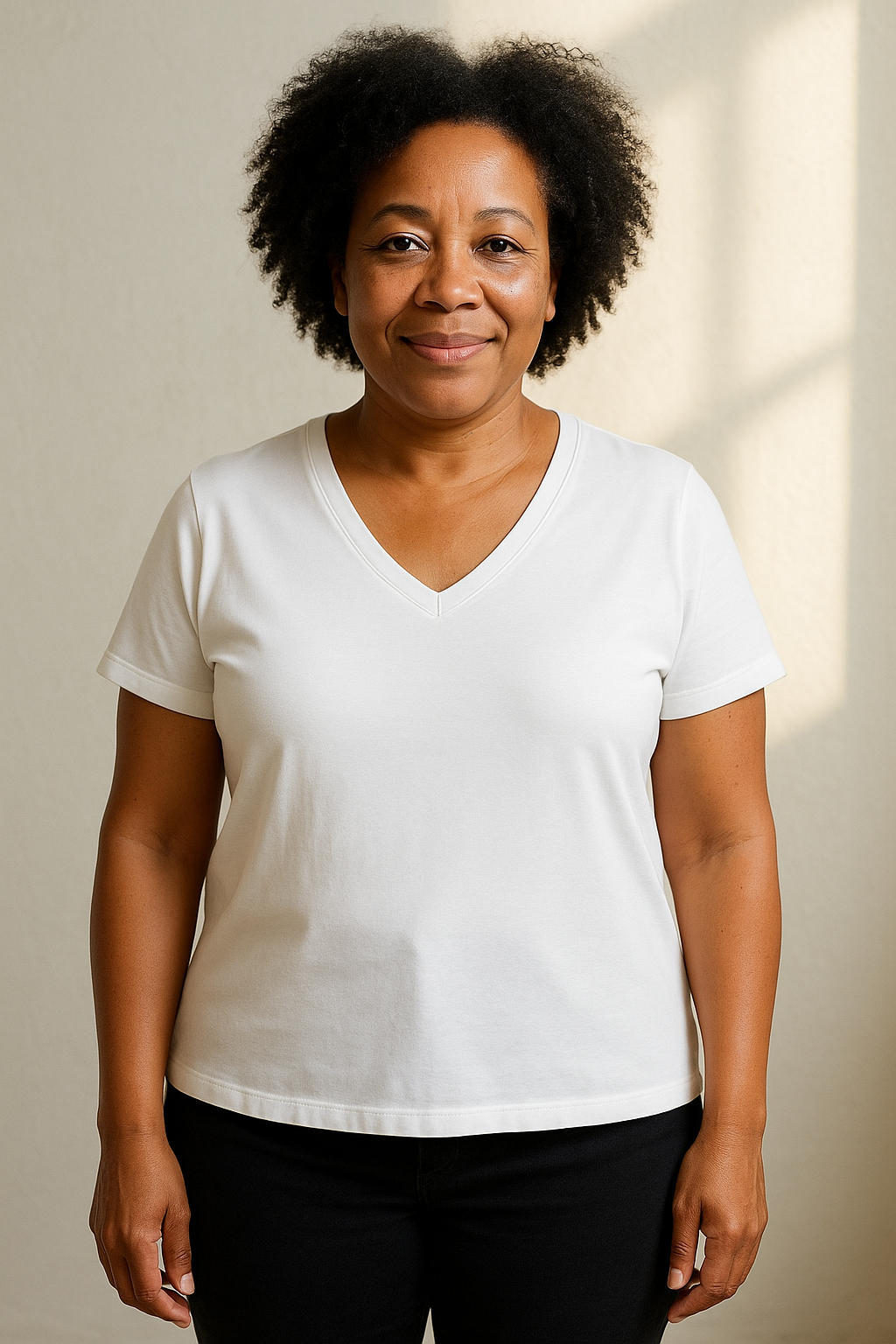 Tencel | Timeless Short-sleeve V-neck T-shirt (Women's)