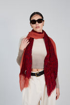 Double Layered Stole Printed Scarf Ali