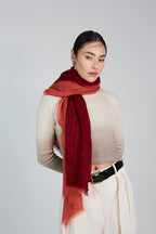 Double Layered Stole Printed Scarf Ali