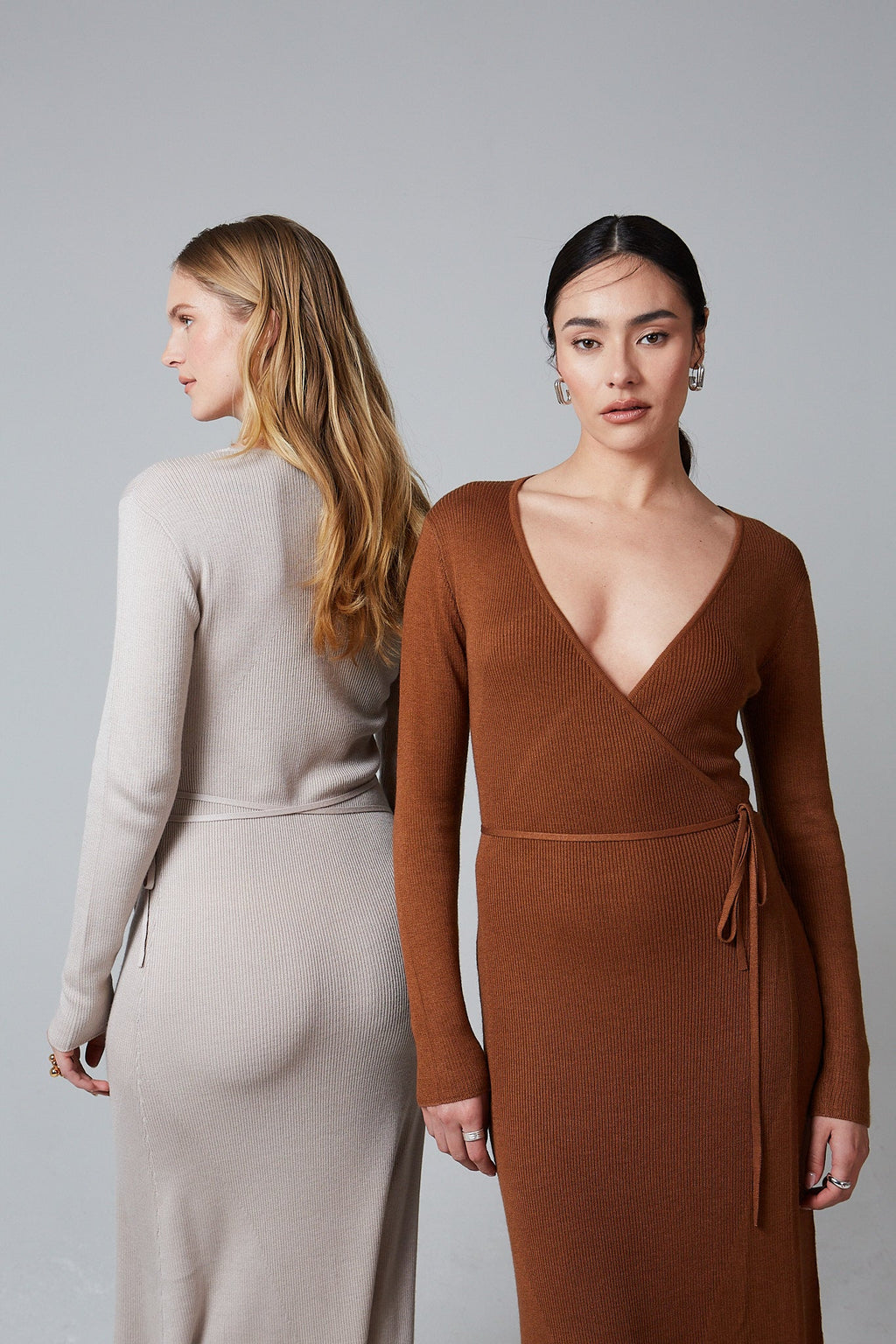 Knitted Wrap Gabrielle Dress