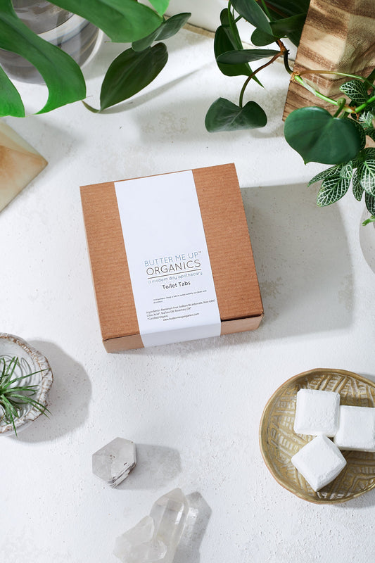 Organic Toilet Tabs / Antibacterial / Toilet Cleaning - The Peony Haus