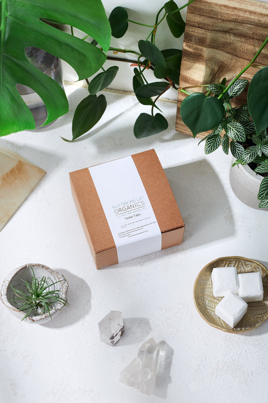 Organic Toilet Tabs / Antibacterial / Toilet Cleaning - The Peony Haus