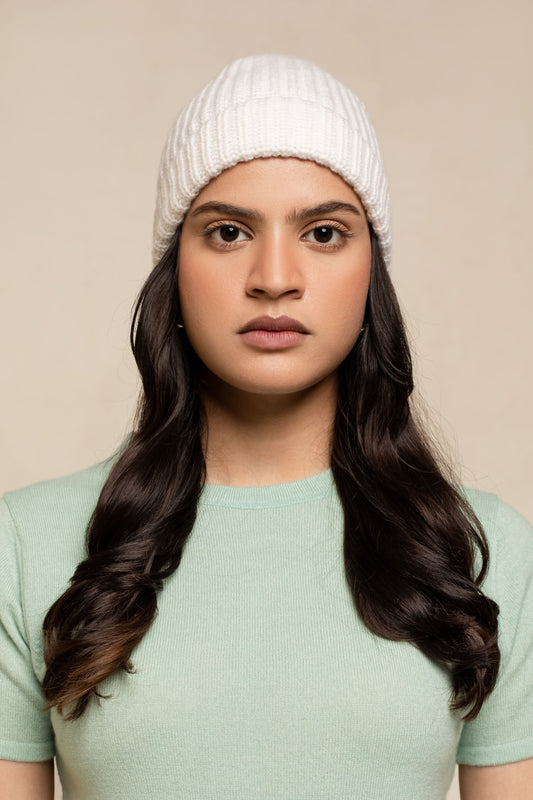 Chunky Beanie | 100% Cashmere