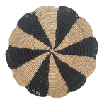 Paris Placemat, woven raffia tabletop