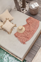 Gaia Hand Stitched Cotton Throw Pillow