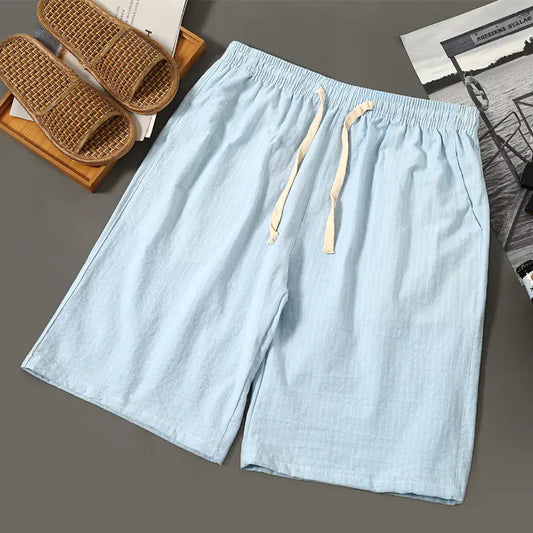 Men's Casual Cotton Linen Shorts - The Peony Haus