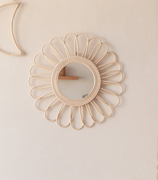 Bloom Rattan Mirror