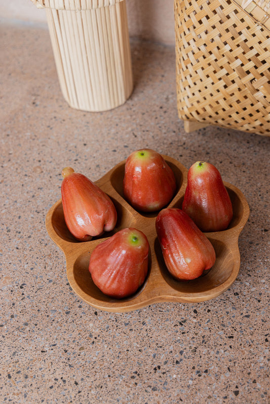 Flora Teak Divided Serving Dish