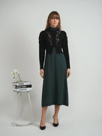 Embroidered Textured Knit Cardigan