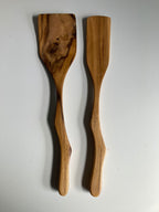 Teak Wavy Spatulas