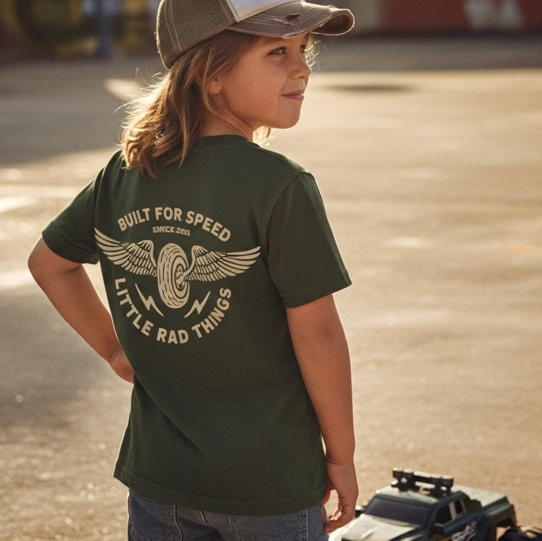 THE WINGED MECHANIC TEE - CYPRESS