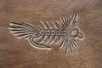 Fly-Stamped Leather Coaster Set