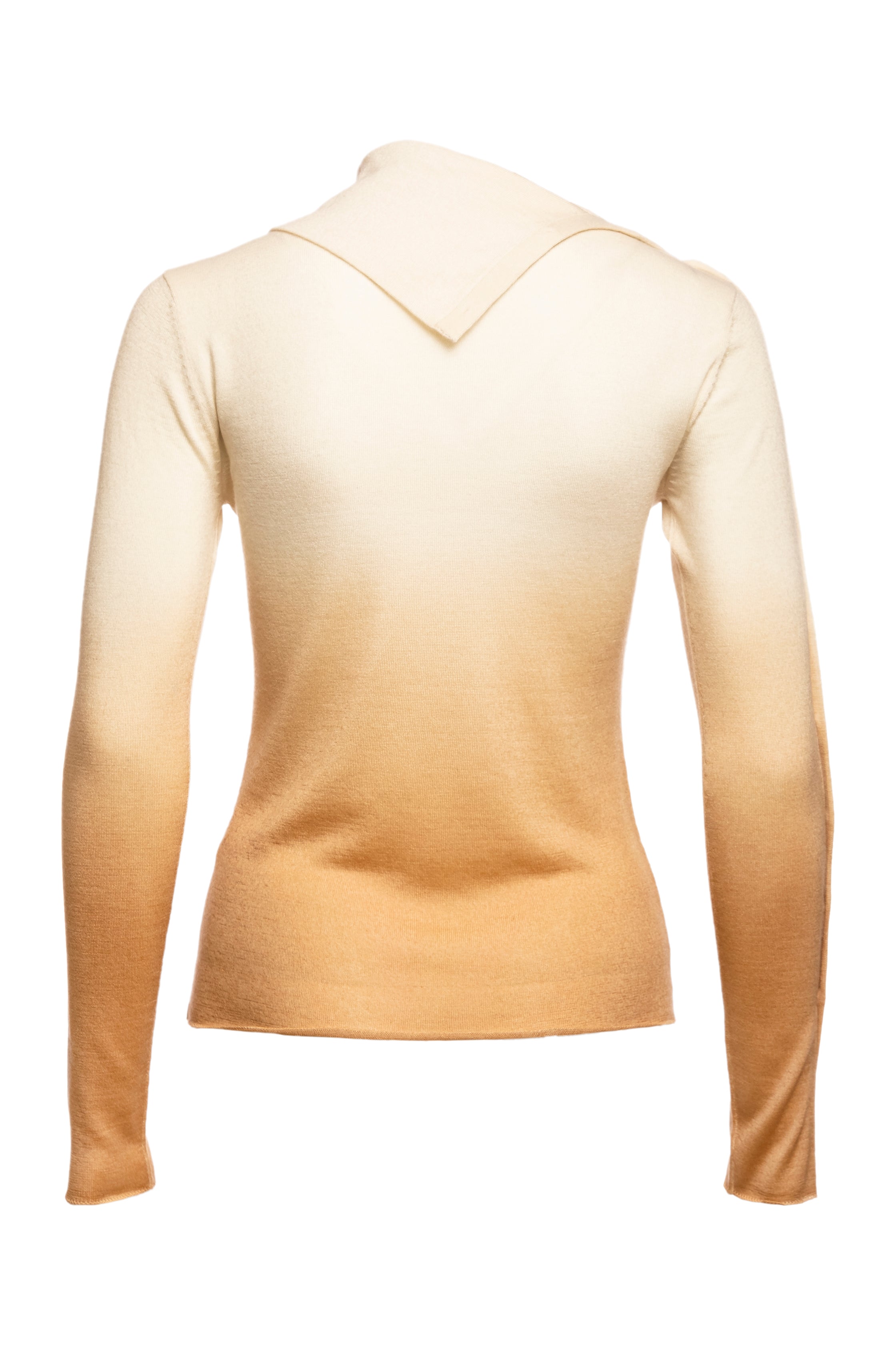 Pearl Body Fitted Flap Turtle Neck Textured Top