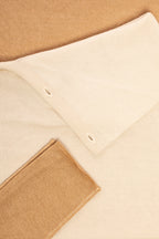 Pearl Body Fitted Flap Turtle Neck Textured Top
