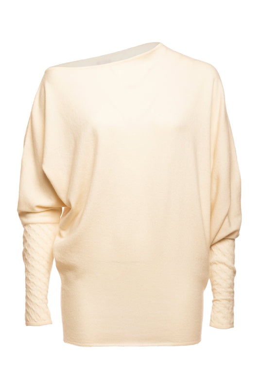 Jewel Asymmetric Boat Neck Top - The Peony Haus