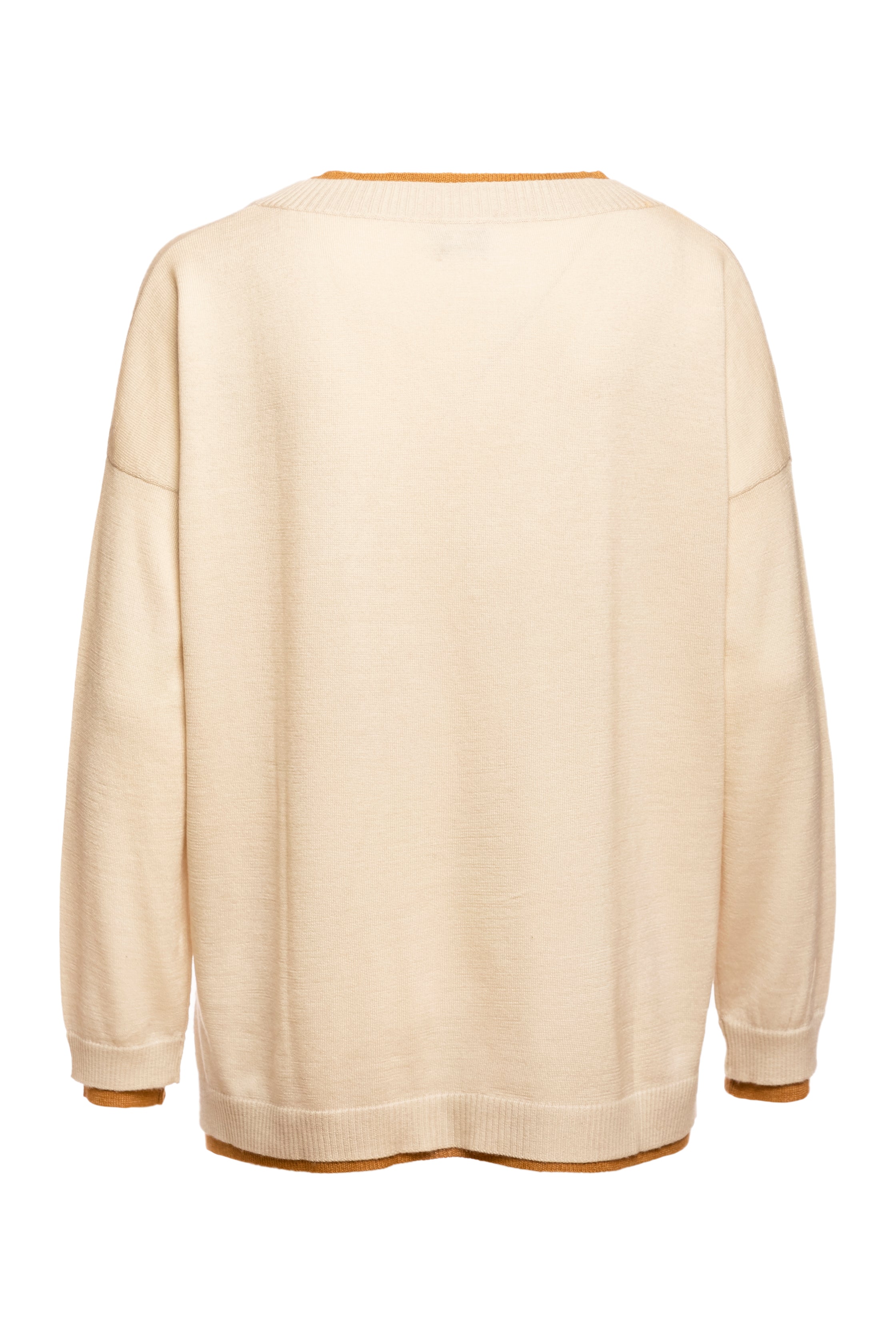 Lapis Loose Fit V Neck Oversized Sweater