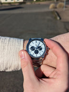 White and Black Chronograph