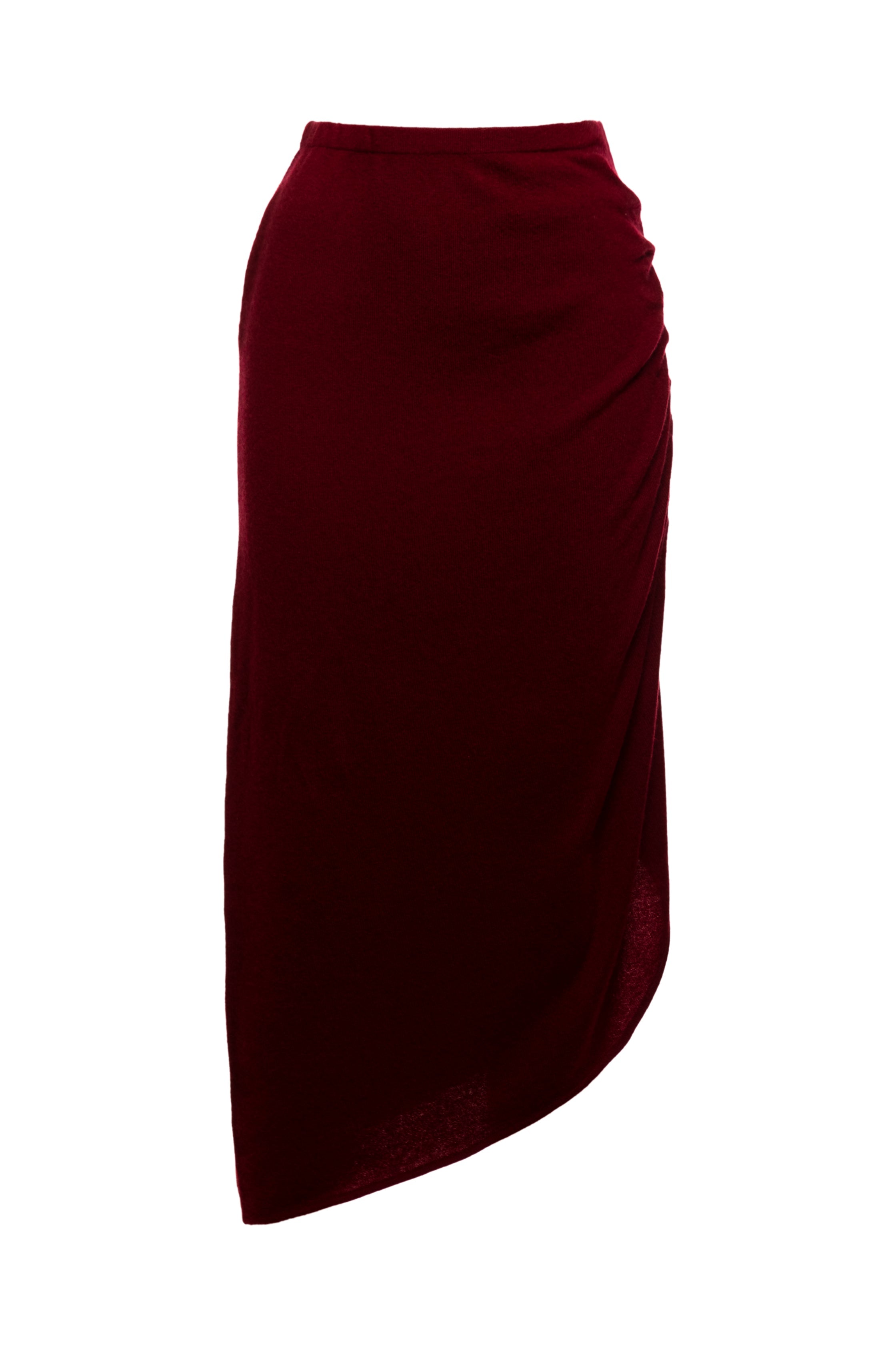 Agate Cashmere Asymmetric Midi Skirt - The Peony Haus