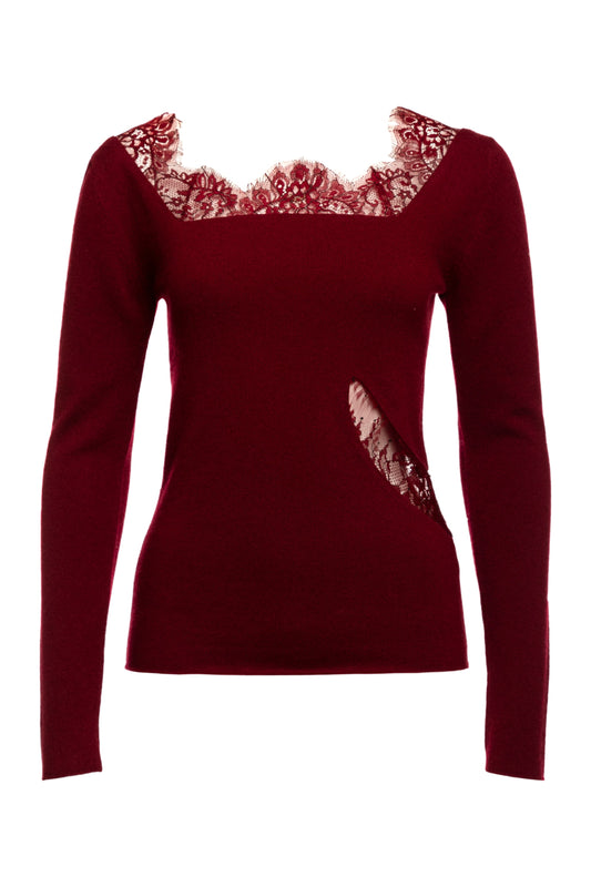 Jade Body Fitted Lace Top