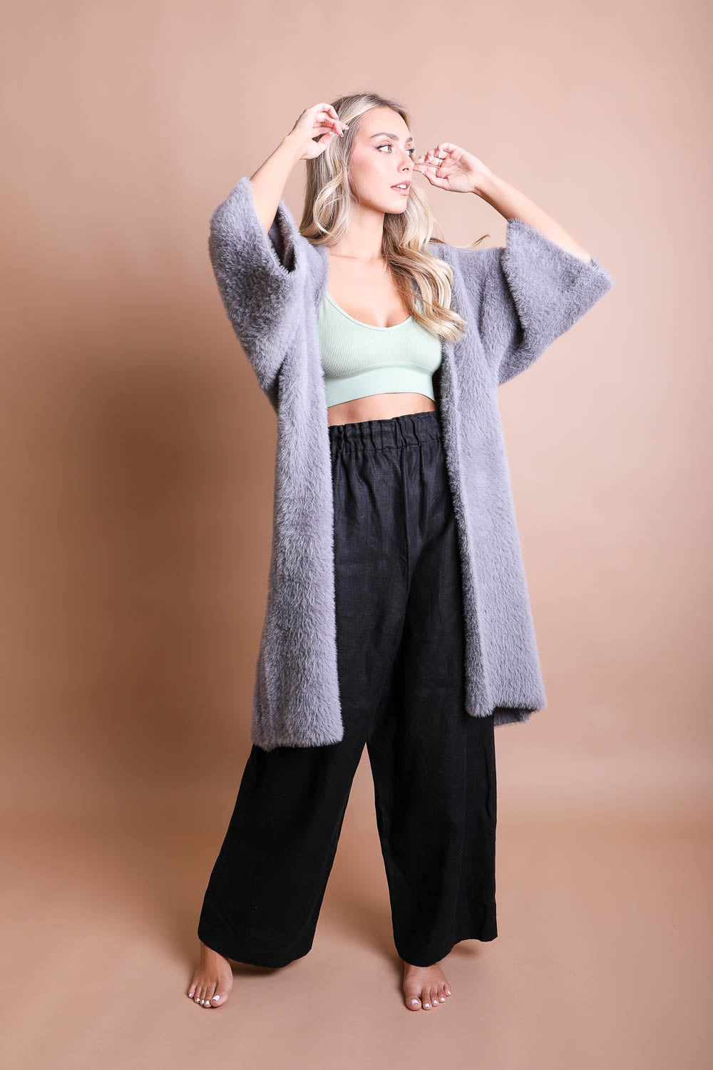 Ultra-Soft Luxe Mohair Knit Cardigan - The Peony Haus