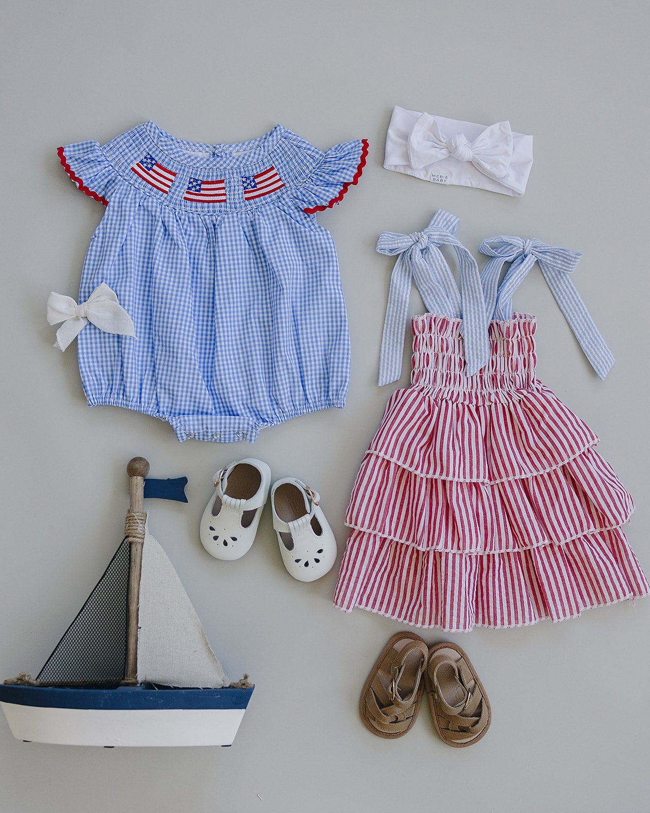 Stripe Ruffle Dress - 95% Cotton