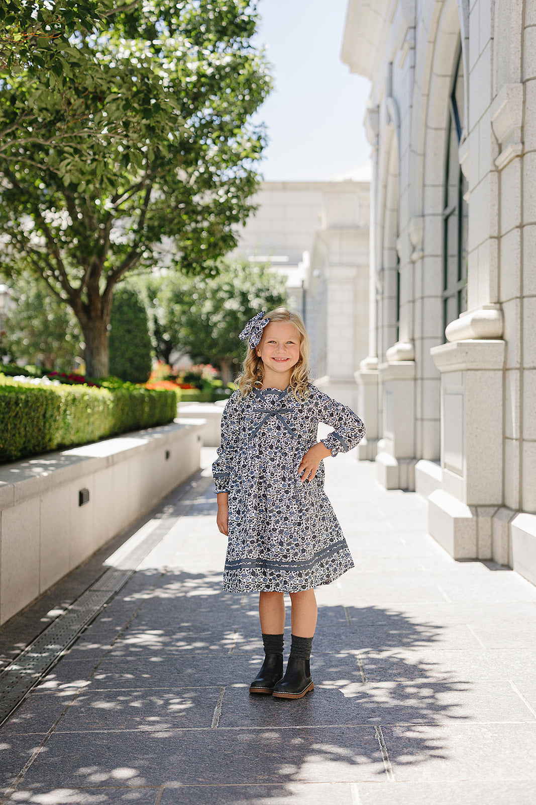 Floral Sailor Dress - 95% Cotton