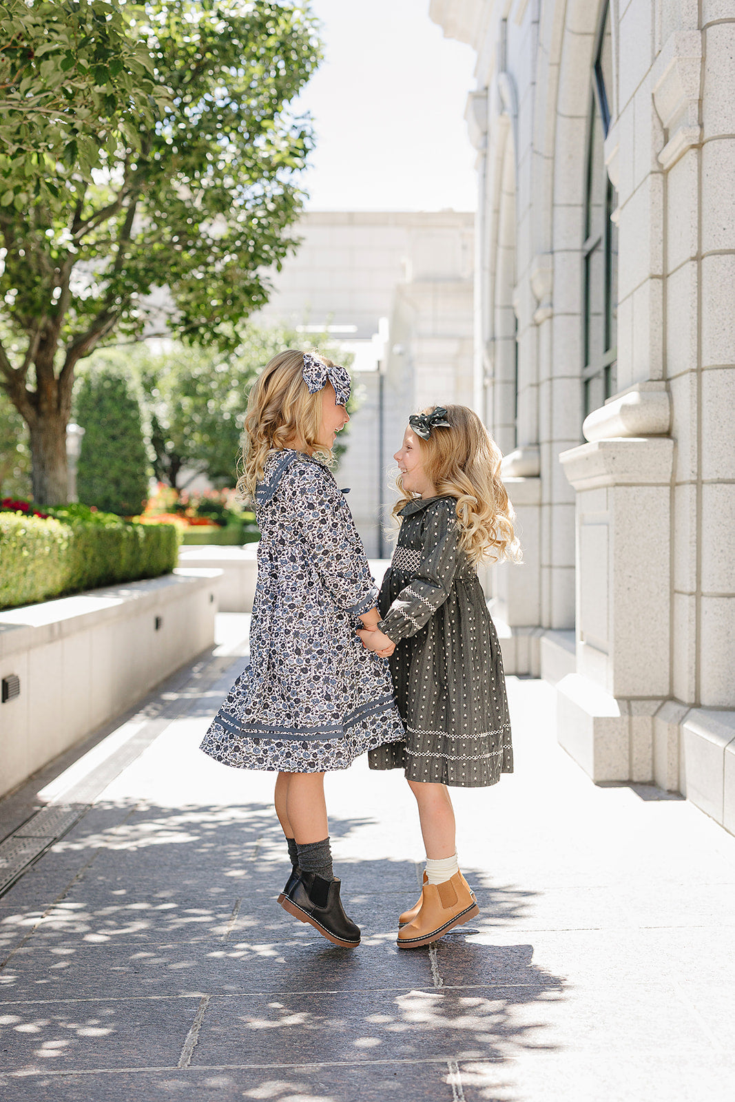 Tulip Smocked Peter Pan Collar Dress - 95% Cotton