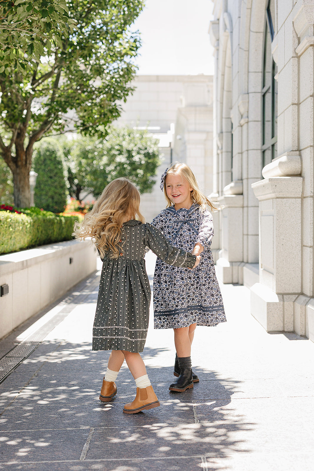 Tulip Smocked Peter Pan Collar Dress - 95% Cotton