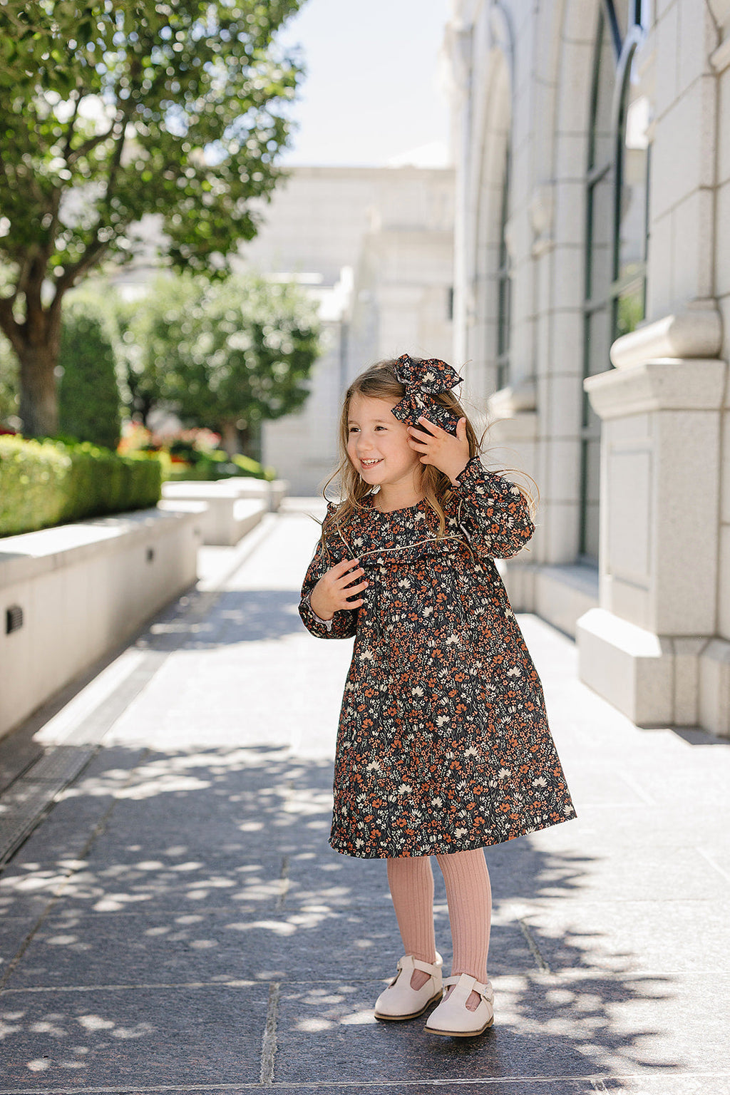 Midnight Meadow Dress - 95% Cotton