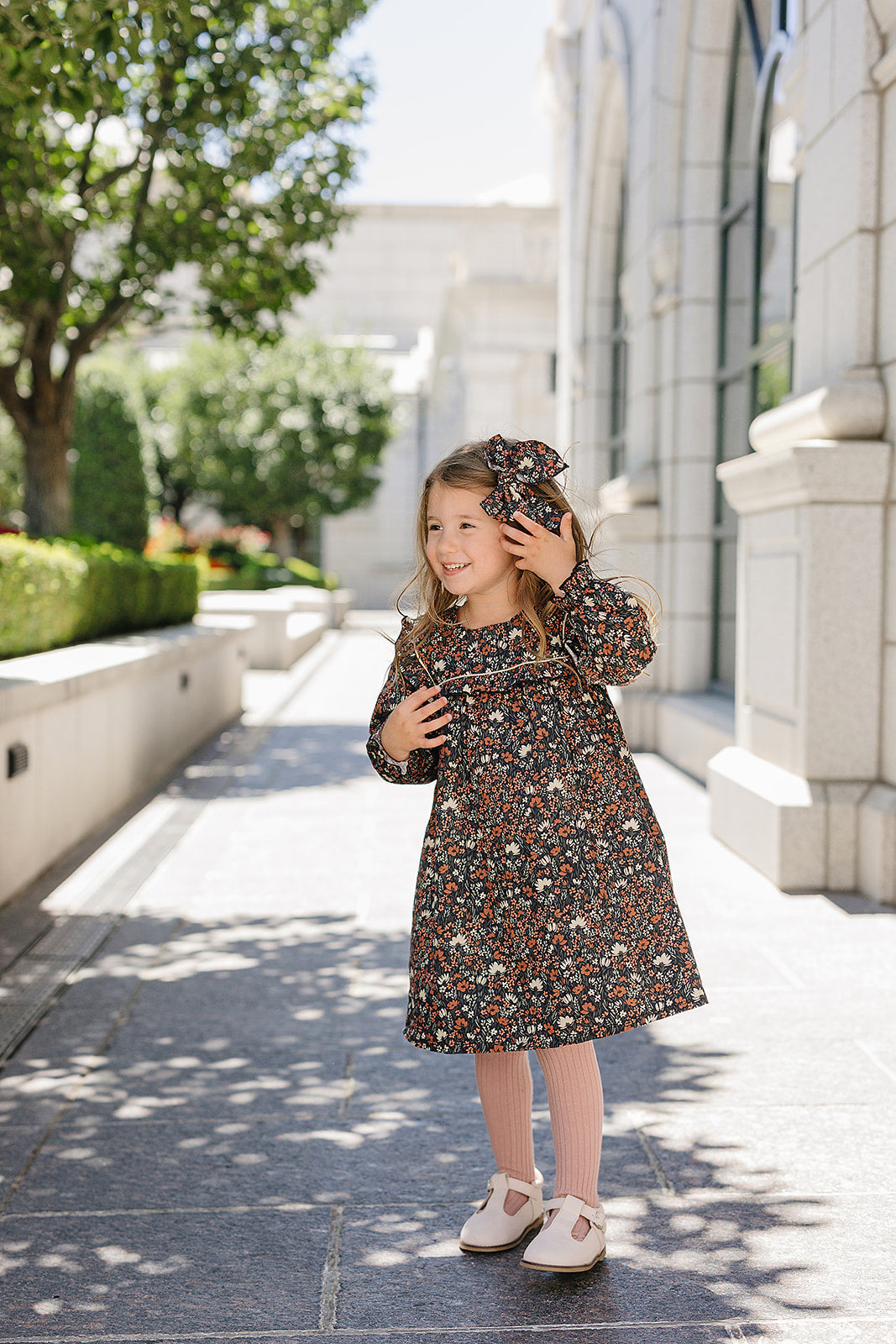 Midnight Meadow Dress - 95% Cotton