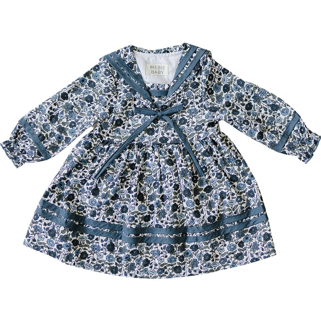 Floral Sailor Dress - 95% Cotton