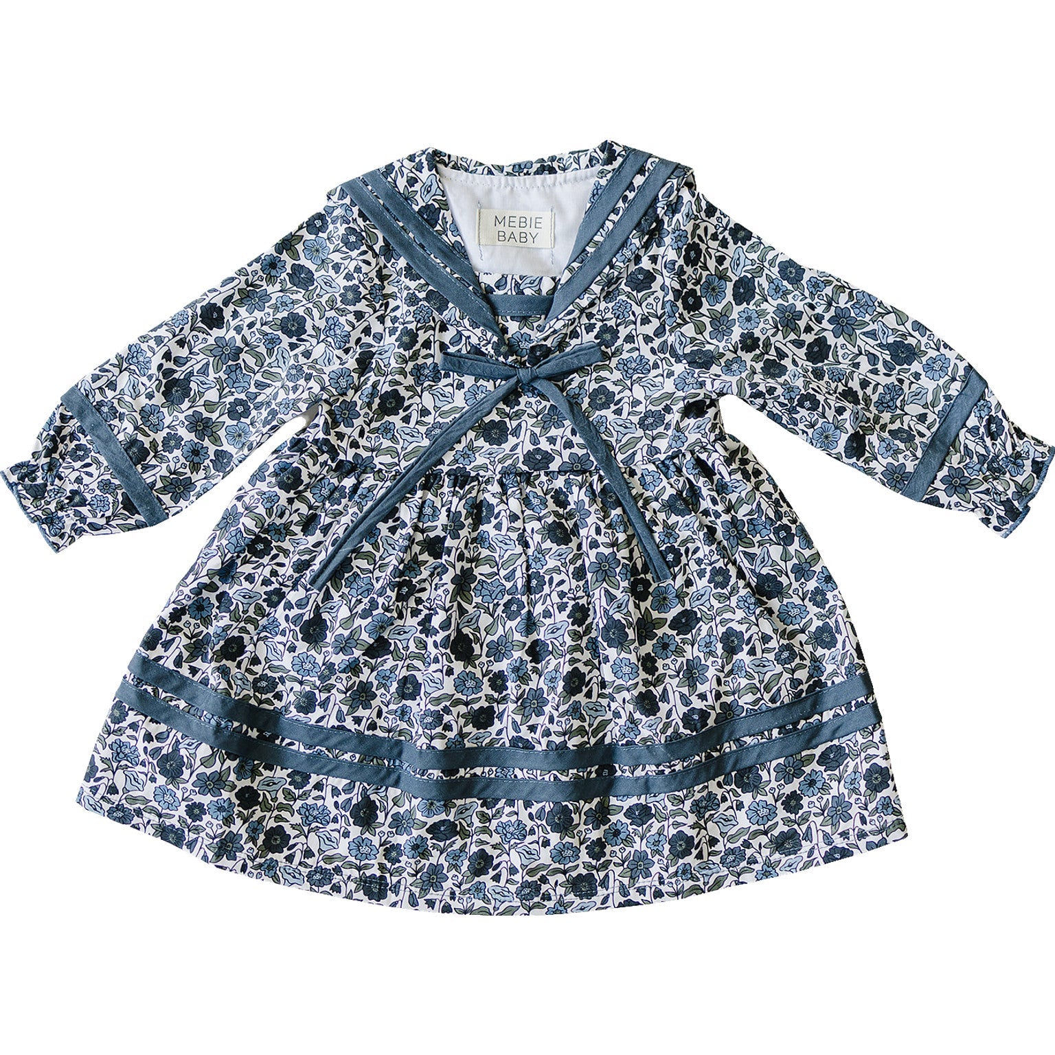 Floral Sailor Dress - 95% Cotton