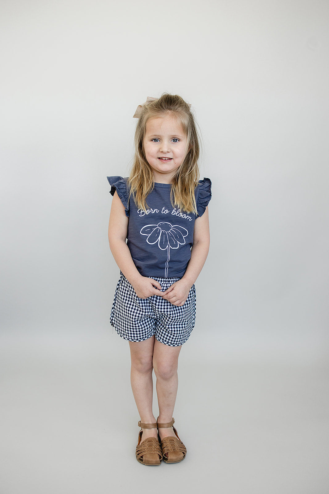 Born to Bloom Ruffle Tee - 95% Organic Cotton